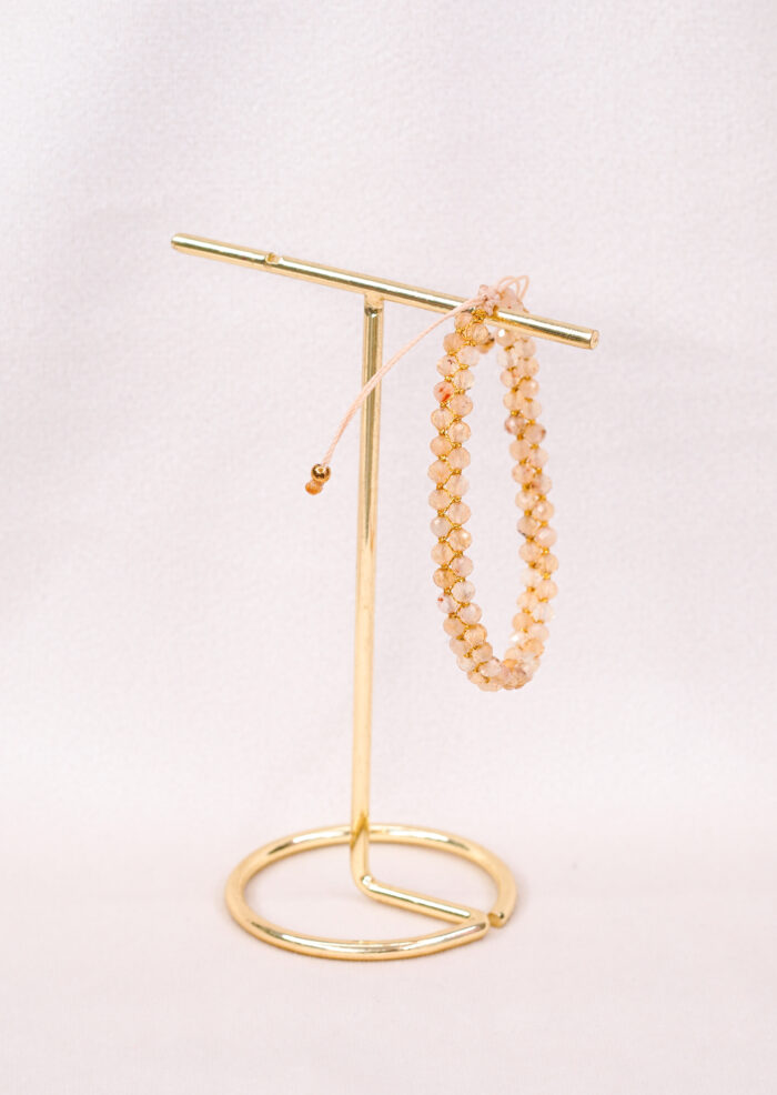 Bransoletka pleciona z 3mm cytrynów - obrazek 2