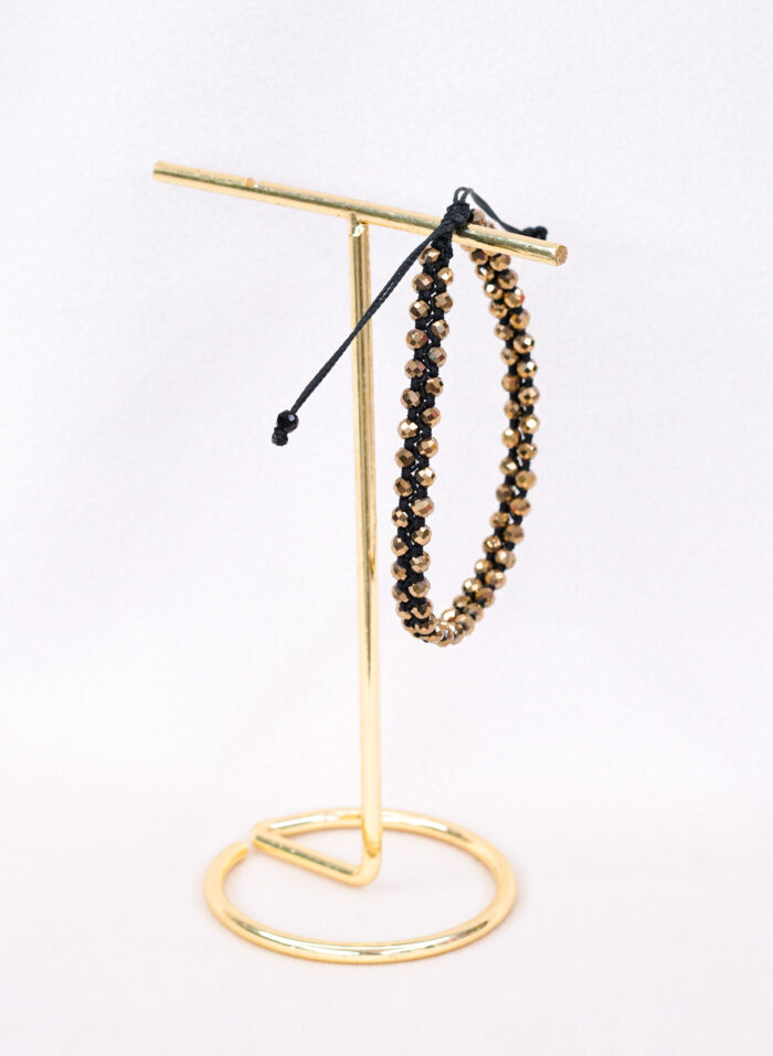 Bransoletka pleciona z hematytów - obrazek 2