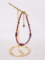 Bransoletka granat, rubin, lapis lazuli - obrazek 2