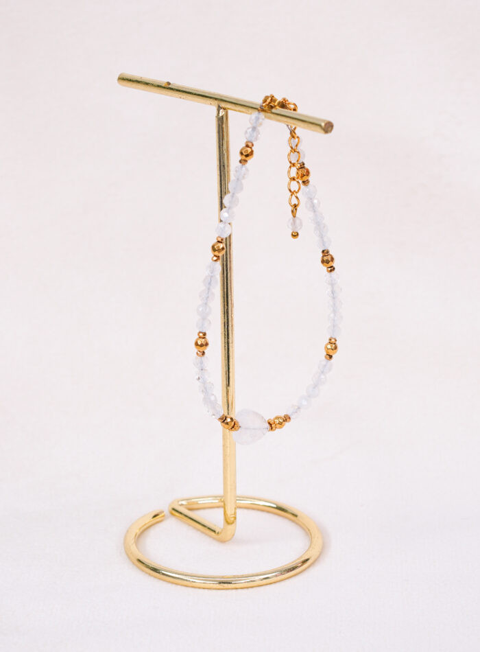 Bransoletka kryształ górski serce - obrazek 2