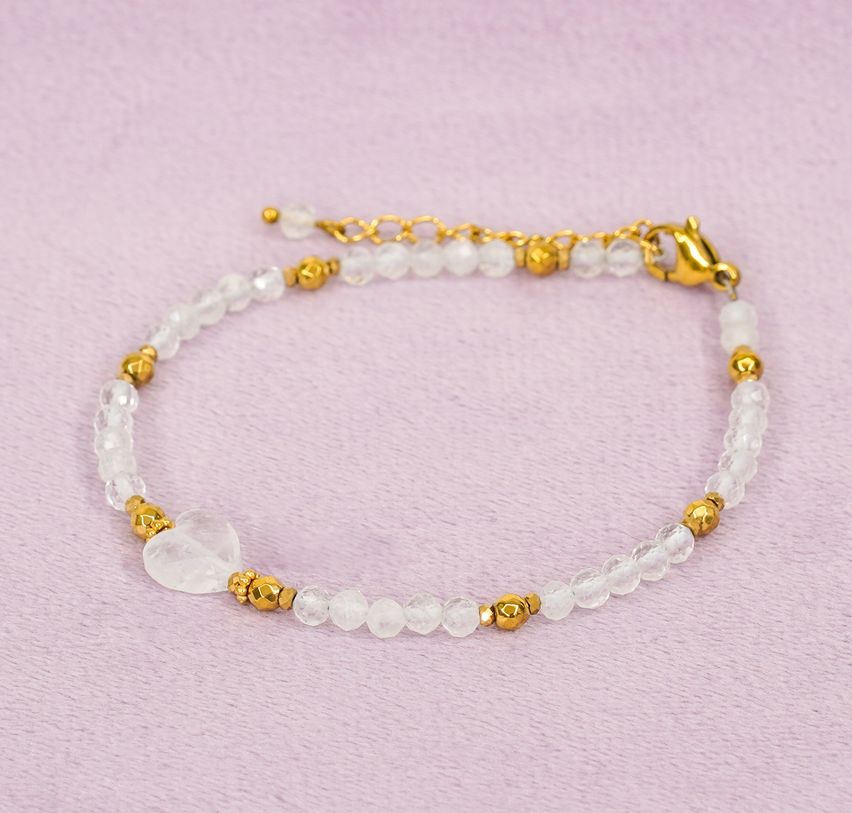 PSX_20251213_191936 Bransoletka kryształ górski serce - obrazek 1