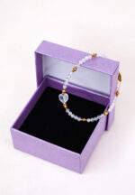 Bransoletka kryształ górski serce - obrazek 3