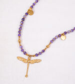 Naszyjnik ametyst Ważka - obrazek 3