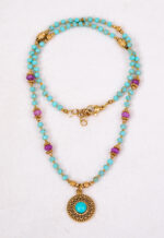 Naszyjnik turkus, jadeit - obrazek 2