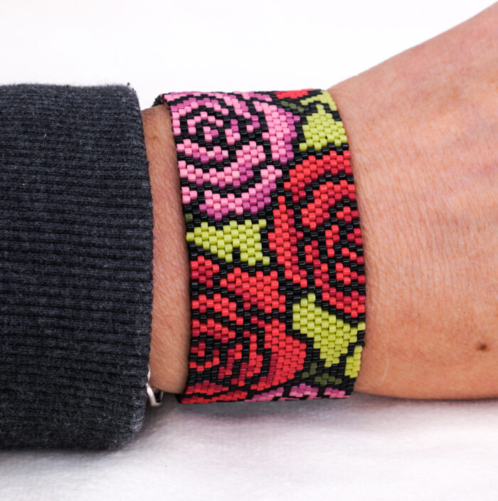 Bransoletka róże toho 15/0 - obrazek 3