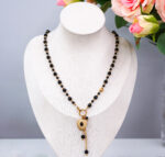 Naszyjnik turmalin, onyks