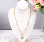 Naszyjnik larimar serce