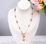 Naszyjnik perła, rubin