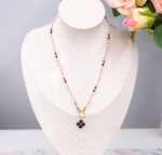 Naszyjnik perła, czarny turmalin 1