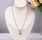 Naszyjnik niebieska cyrkonia