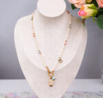 Naszyjnik muszla, wiosna, hamsa