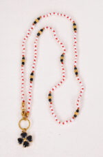 Naszyjnik perła, czarny turmalin 1 - obrazek 2