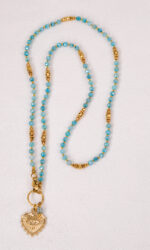 Naszyjnik niebieska cyrkonia - obrazek 2