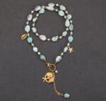 Naszyjnik Larimar bryłki